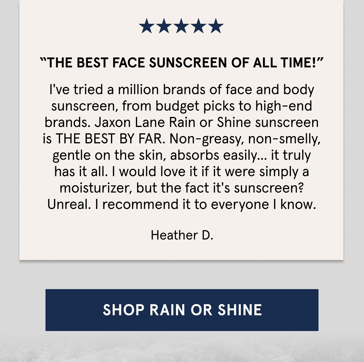 "The Best Face Sunscreen Of All Time"