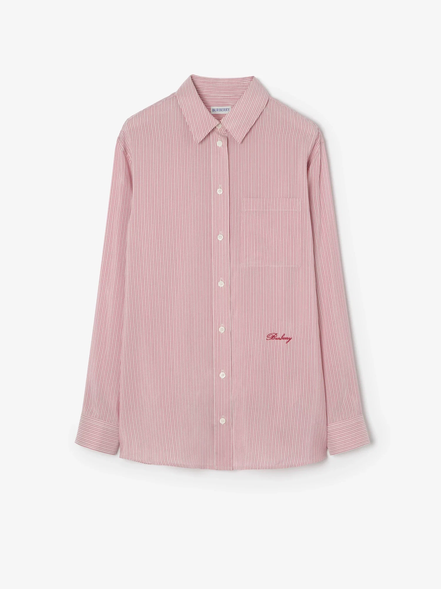 Relaxed Fit Striped Silk Shirt
