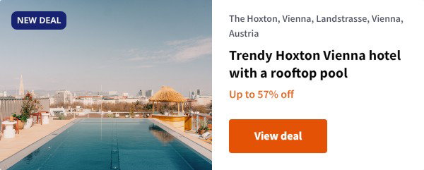 Trendy Hoxton Vienna hotel with a rooftop pool
