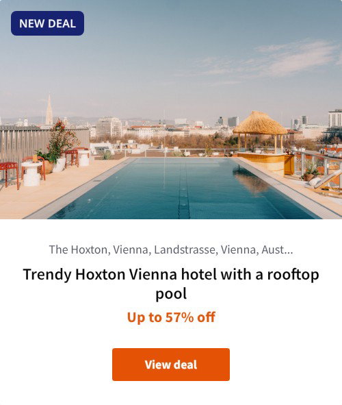 Trendy Hoxton Vienna hotel with a rooftop pool