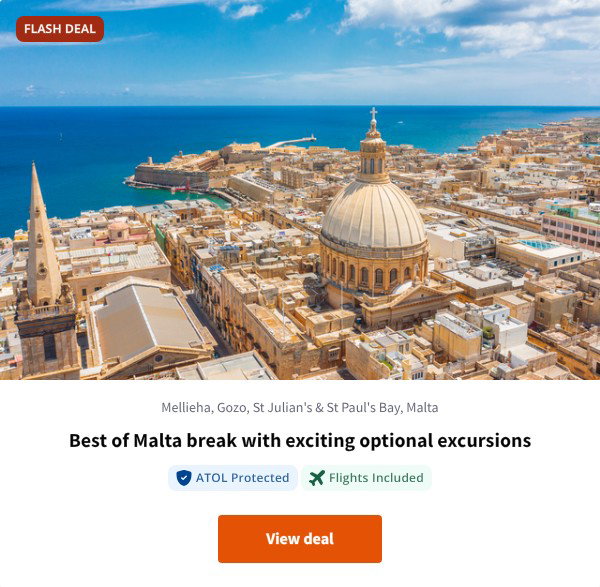Best of Malta break with exciting optional excursions