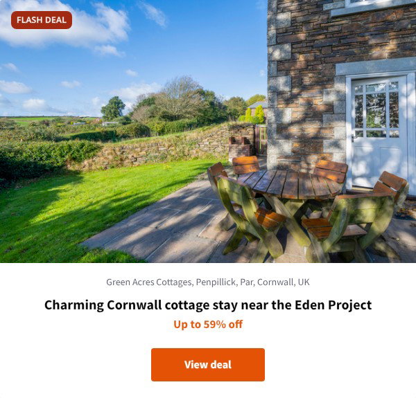 Charming Cornwall cottage stay near the Eden Project