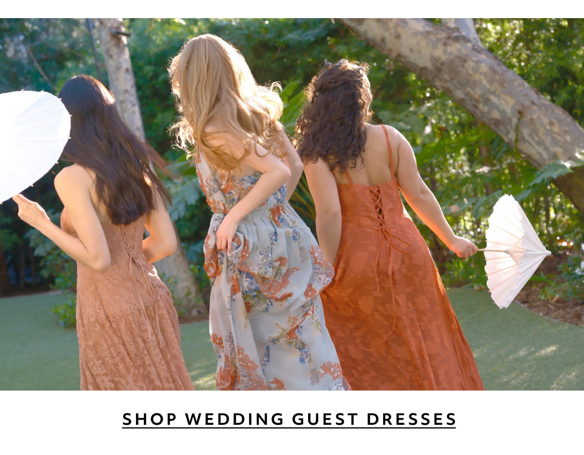 SHOP WEDDING GUEST DRESSES