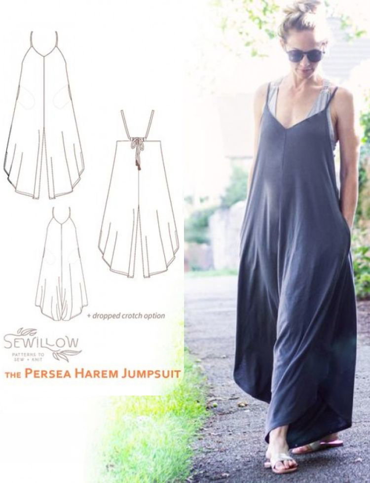 Sewillow Sewing Pattern The Persea Harem Jumpsuit (PDF)