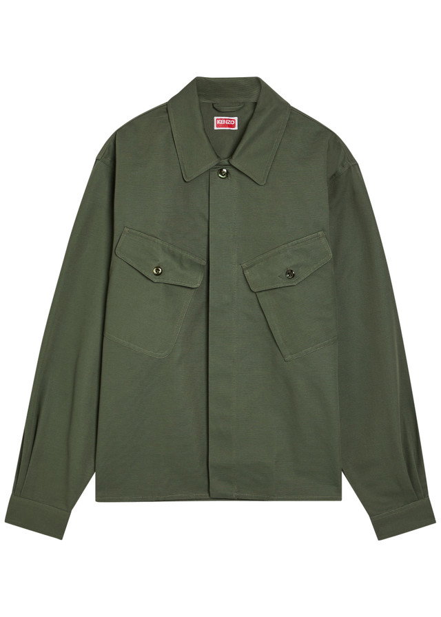 KENZO Cotton-twill overshirt