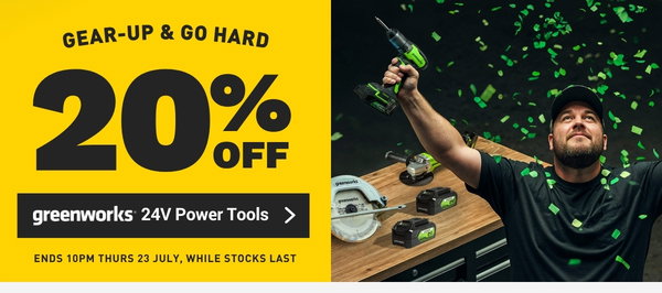 Greenworks 20% Off
