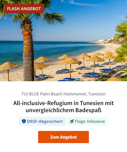 All-inclusive-Refugium in Tunesien mit unvergleichlichem Badespaß