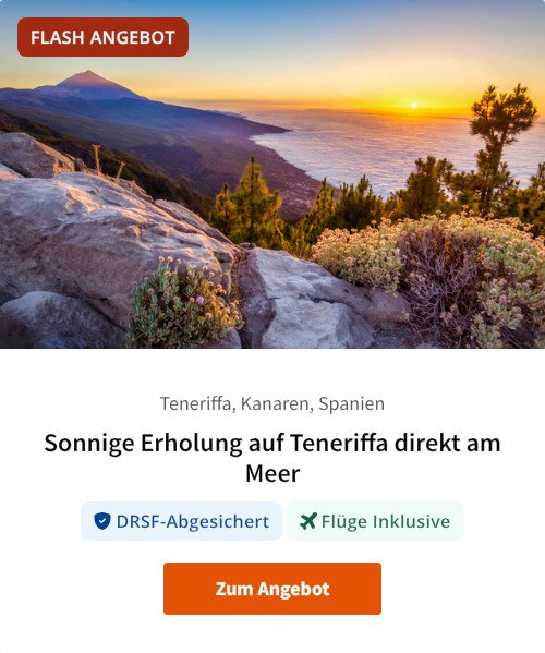 Sonnige Erholung auf Teneriffa direkt am Meer