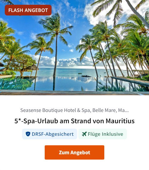 5*-Spa-Urlaub am Strand von Mauritius