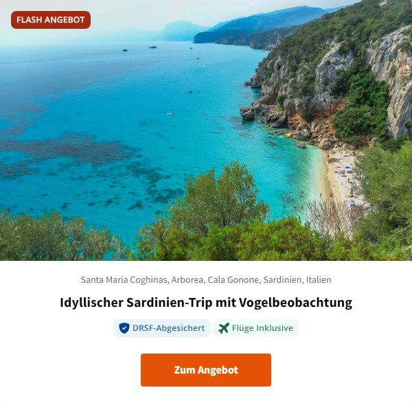 Idyllischer Sardinien-Trip mit Vogelbeobachtung