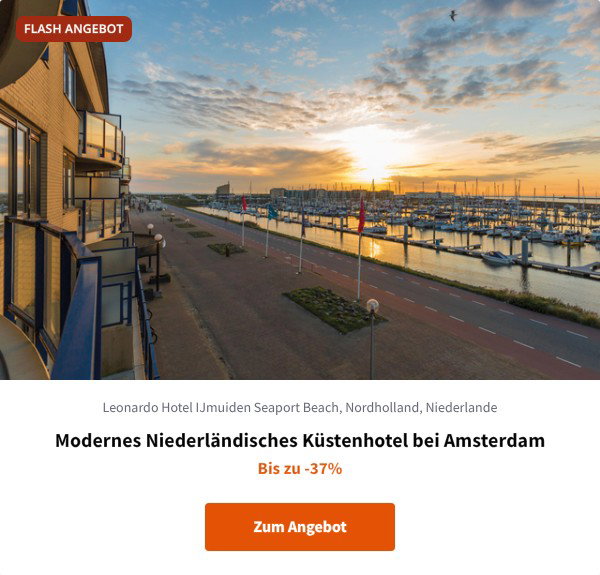 Modernes Niederländisches Küstenhotel bei Amsterdam