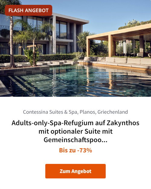 Adults-only-Spa-Refugium auf Zakynthos mit optionaler Suite mit Gemeinschaftspool