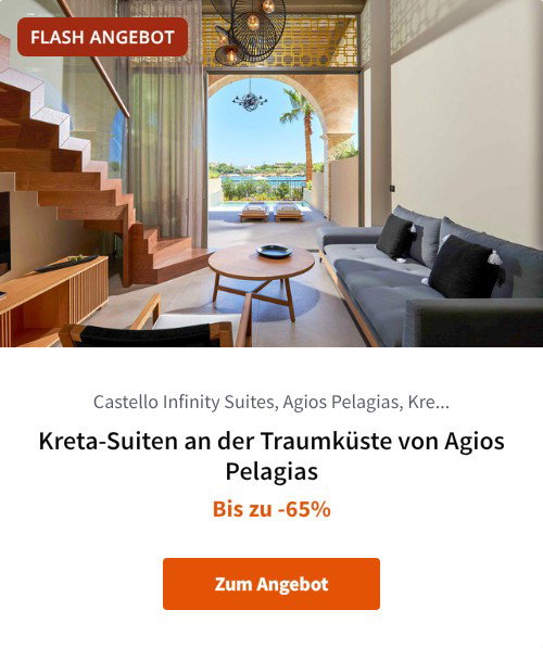 Kreta-Suiten an der Traumküste von Agios Pelagias