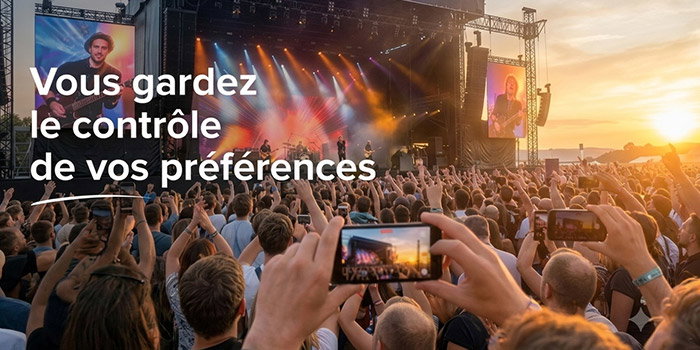 Vous gardez le contrôle de vos préférences