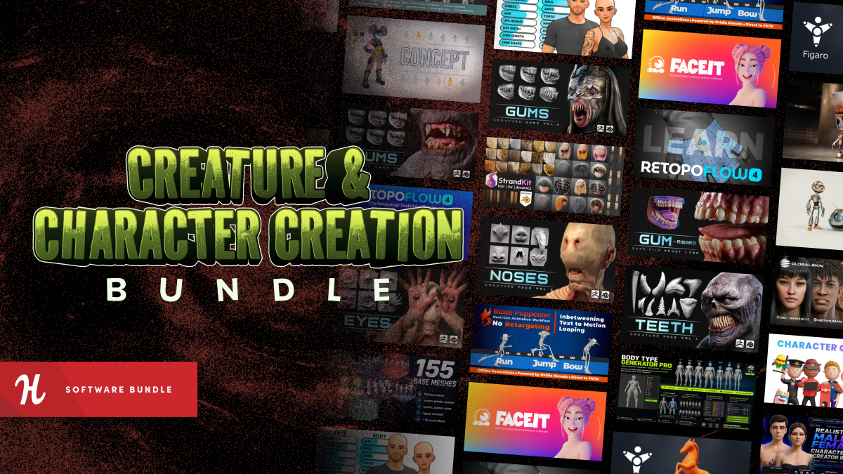 Sink your teeth into a monstrous collection of creature and character assets with our latest bundle from Superhive.