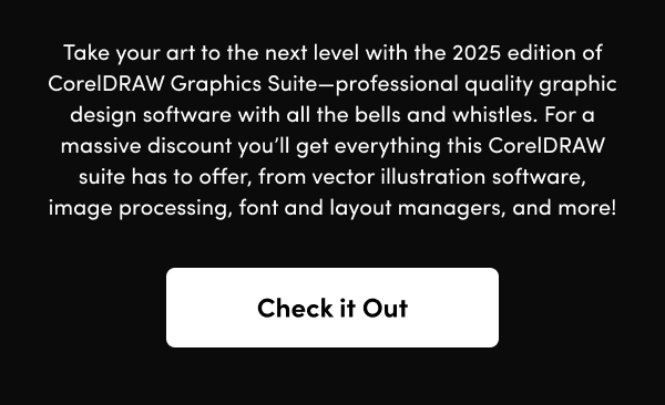 For a massive discount you’ll get everything this CorelDRAW suite has to offer, from vector illustration software, image processing, font and layout managers, and more!