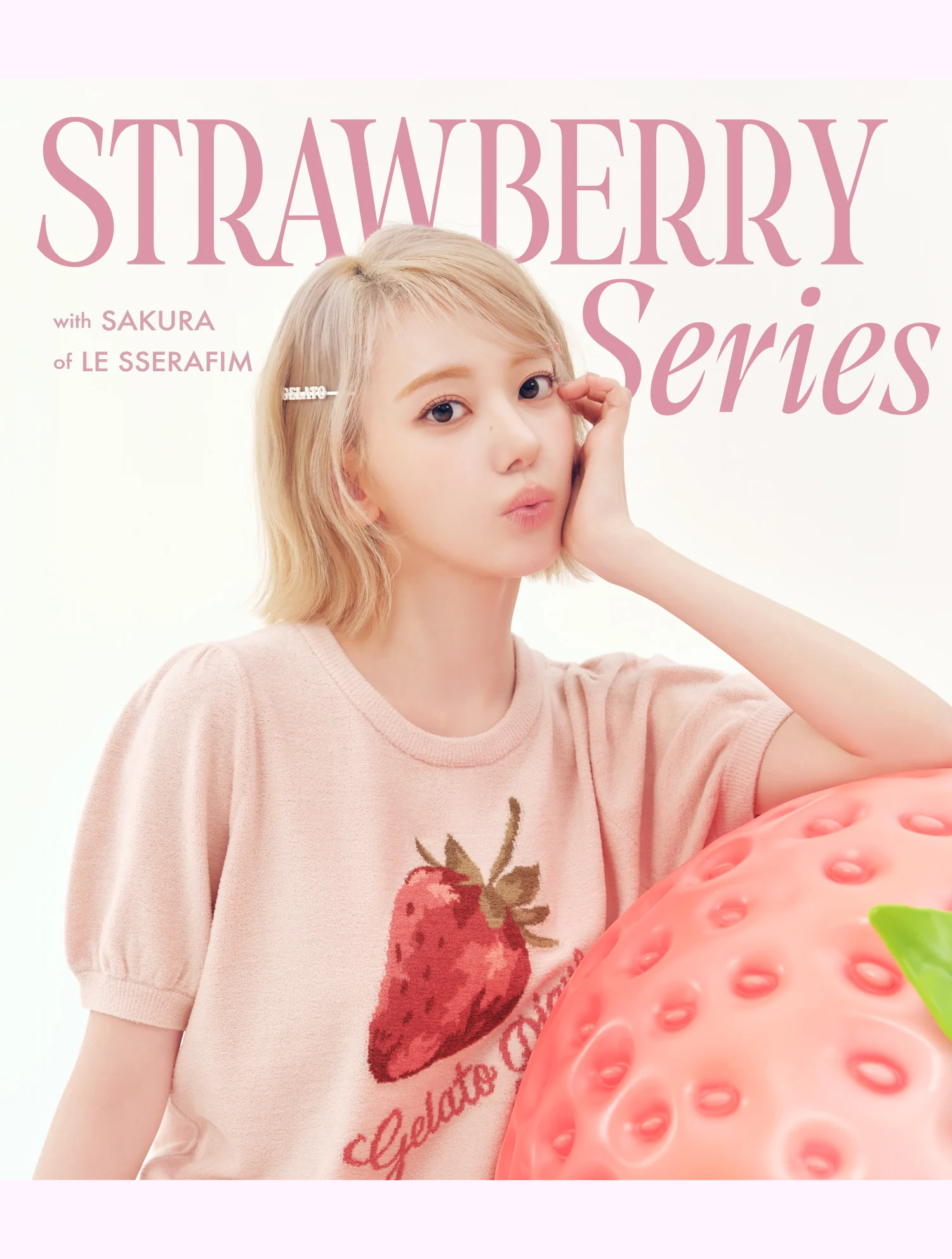strawberry series with sakura of le sserafim