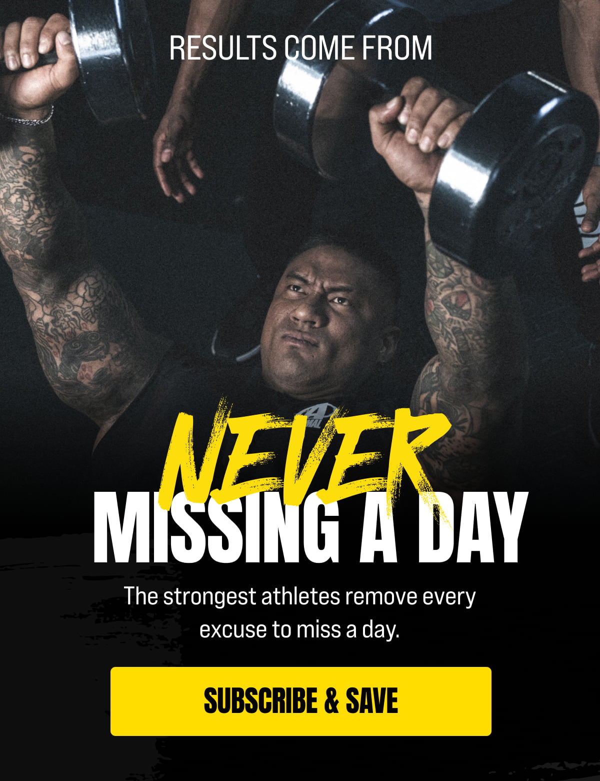 Results Come from Never Missing A Day