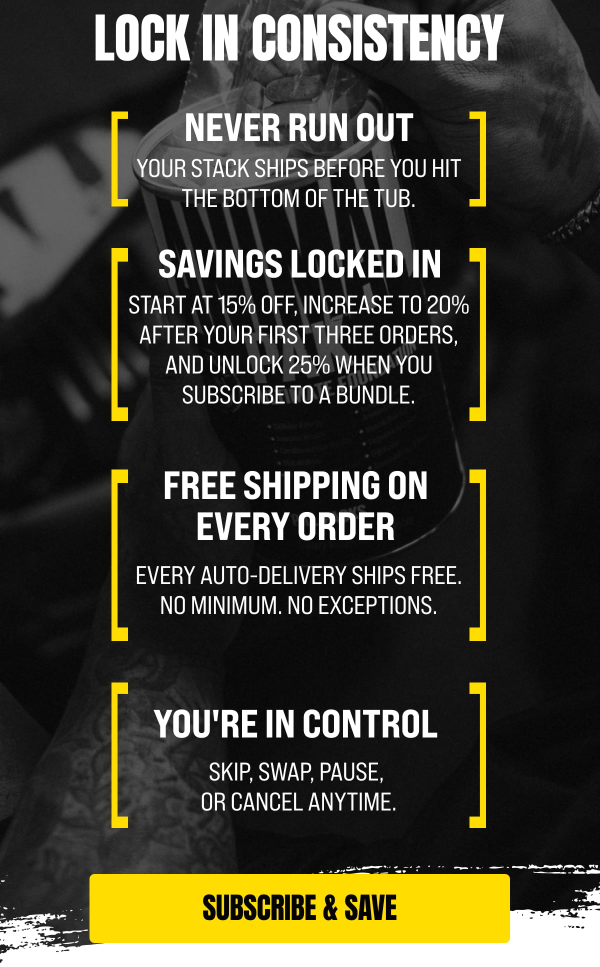 Lock In Consistency [Click here to SUBSCRIBE & SAVE]