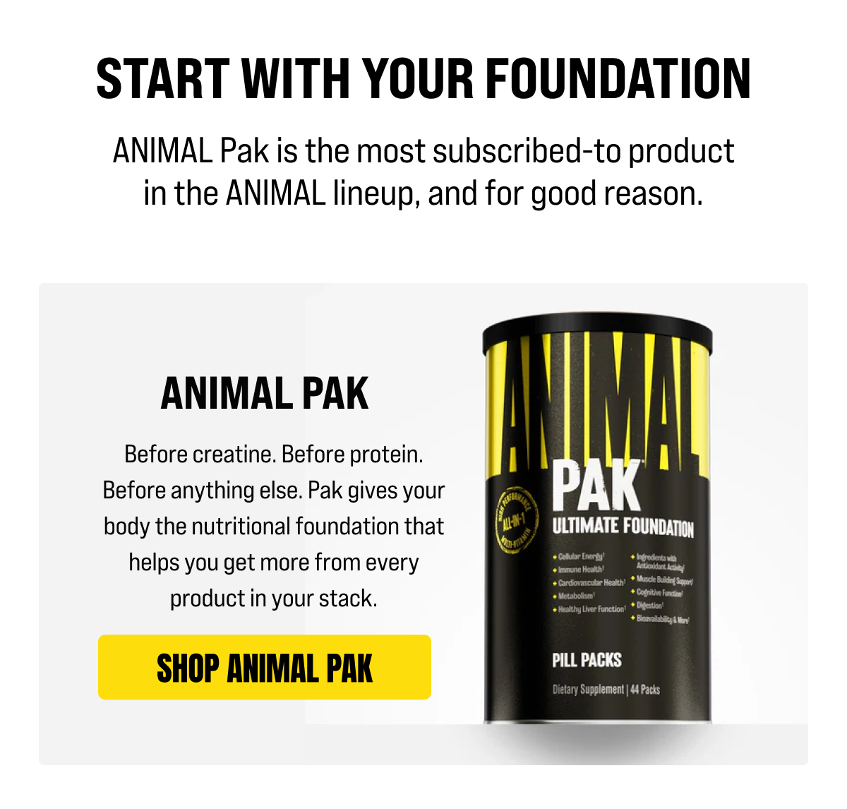 Start With Your Foundation