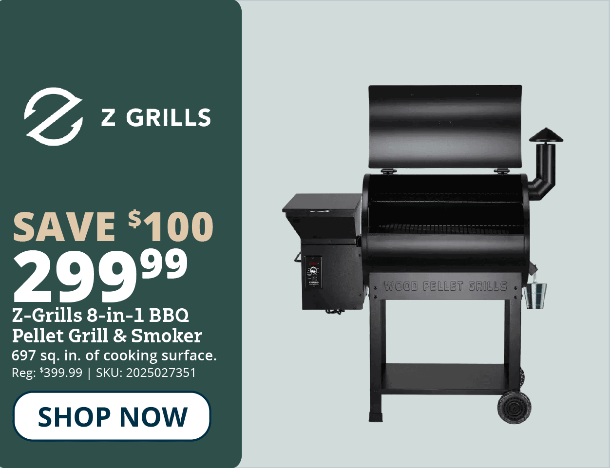 Z-Grills 8-in-1 BBQ Pellet Grill & Smoker