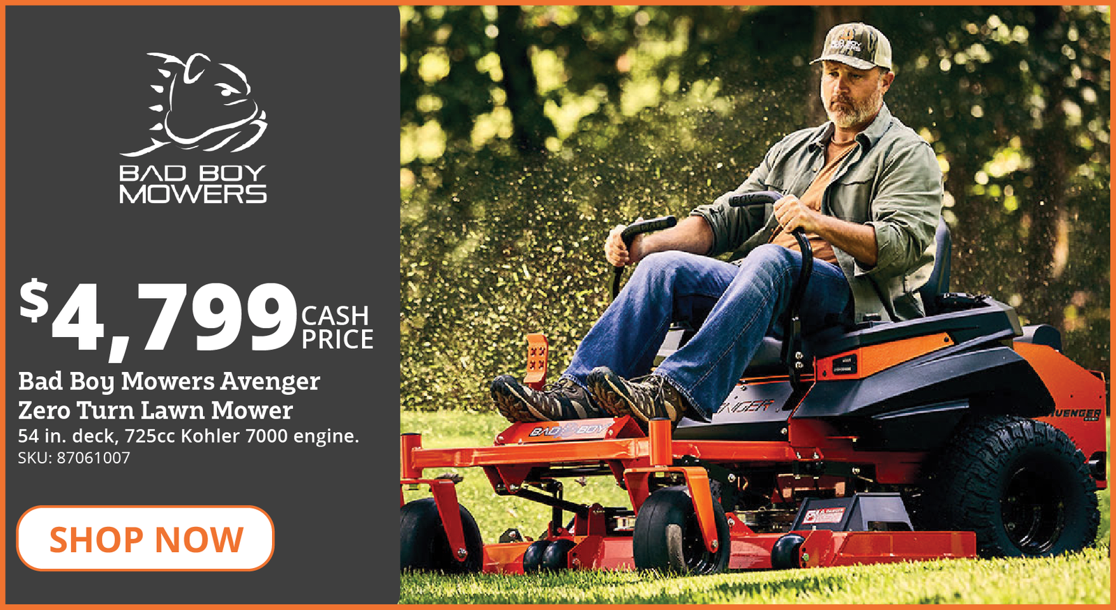 ZT AVENGER 54in (KOHLER 7000 KT740) MOWER