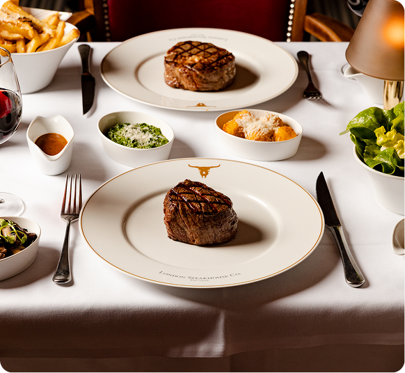 Four Course Dining Experience with Fizz for Two at Marco Pierre White's London Steakhouse Co