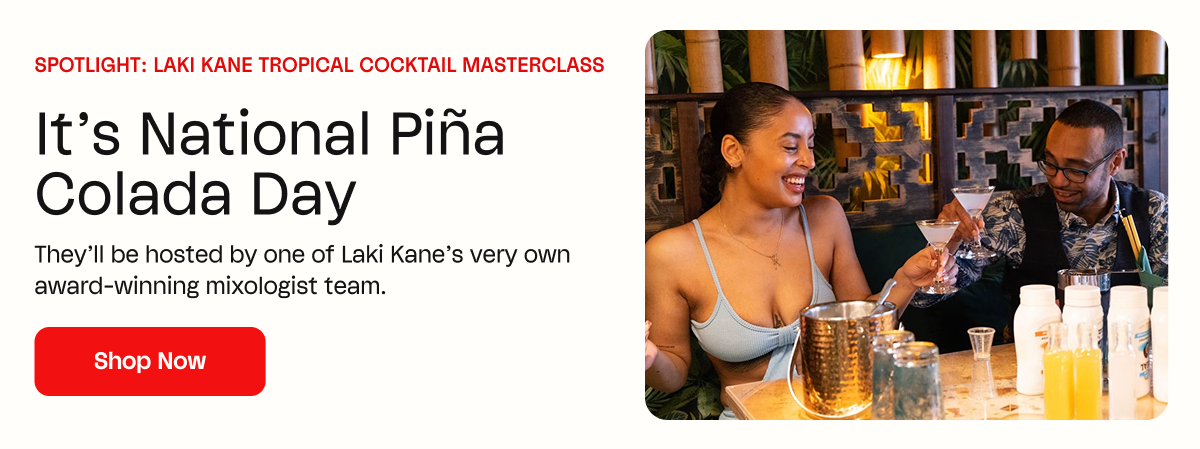 Laki Kane Tropical Cocktail Masterclass for Two