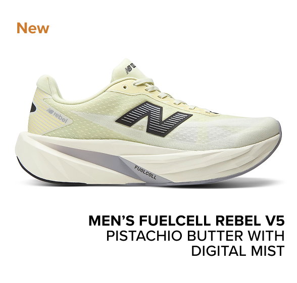 men’s FuelCell Rebel v5 PISTACHIO BUTTER WITH DIGITAL MIST