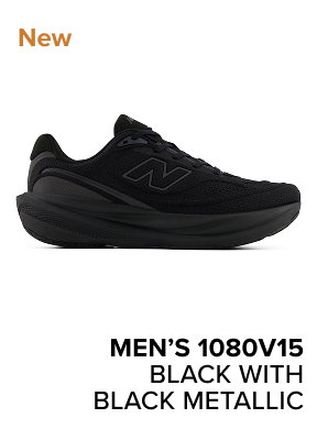 Men’s 1080v15 BLACK WITH BLACK METALLIC
