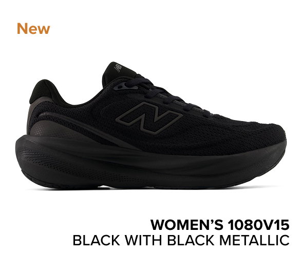 women’s 1080v15 BLACK WITH BLACK METALLIC