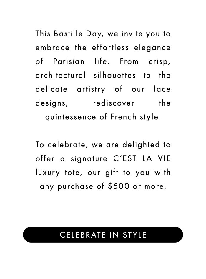 CELEBRATE BASTILLE DAY IN STYLE