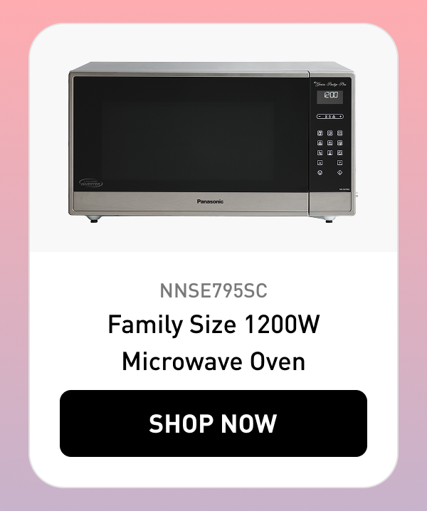 NNSE795SC Family Size 1200W Microwave Oven  Shop Now