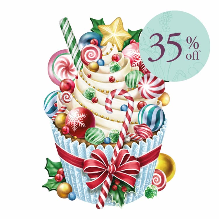 Christmas Cupcake - Cracker Puzzle