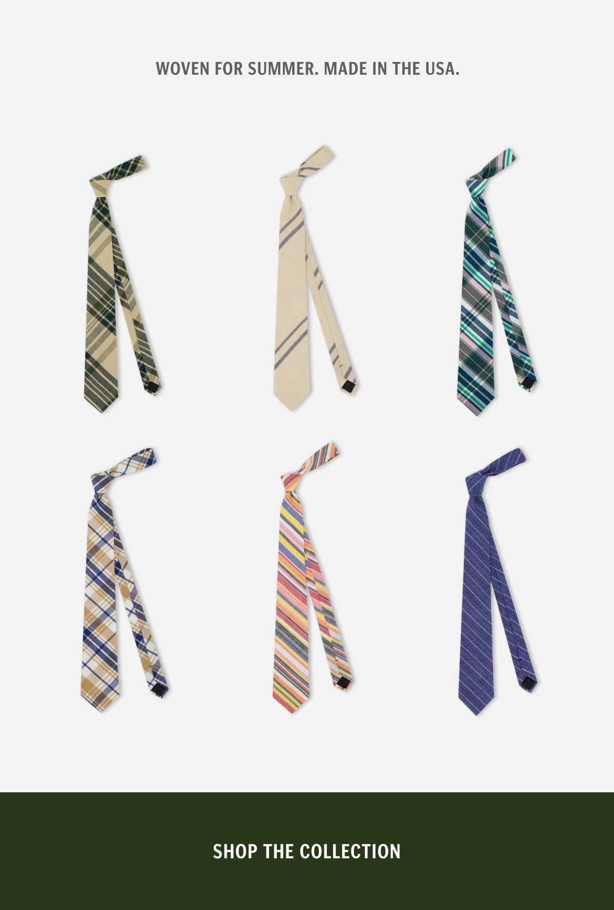 Handmade in the USA. Shop The Collection. 