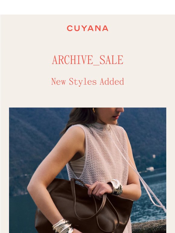 More Styles Added to Archive Sale