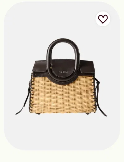 Maude Mini Wicker Carryall Bag