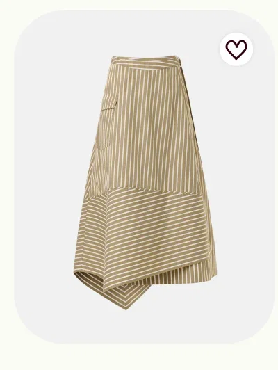 Stripe Wrap Skirt