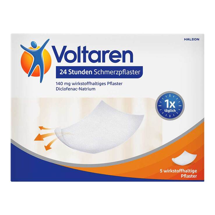 Voltaren 24 Stunden Schmerzpflaster mit Diclofenac⁵