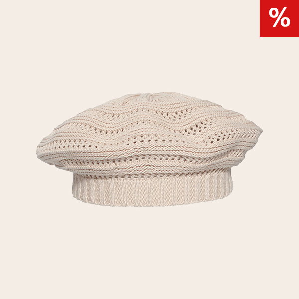Loevenich Béret mit süßem Loch-Muster