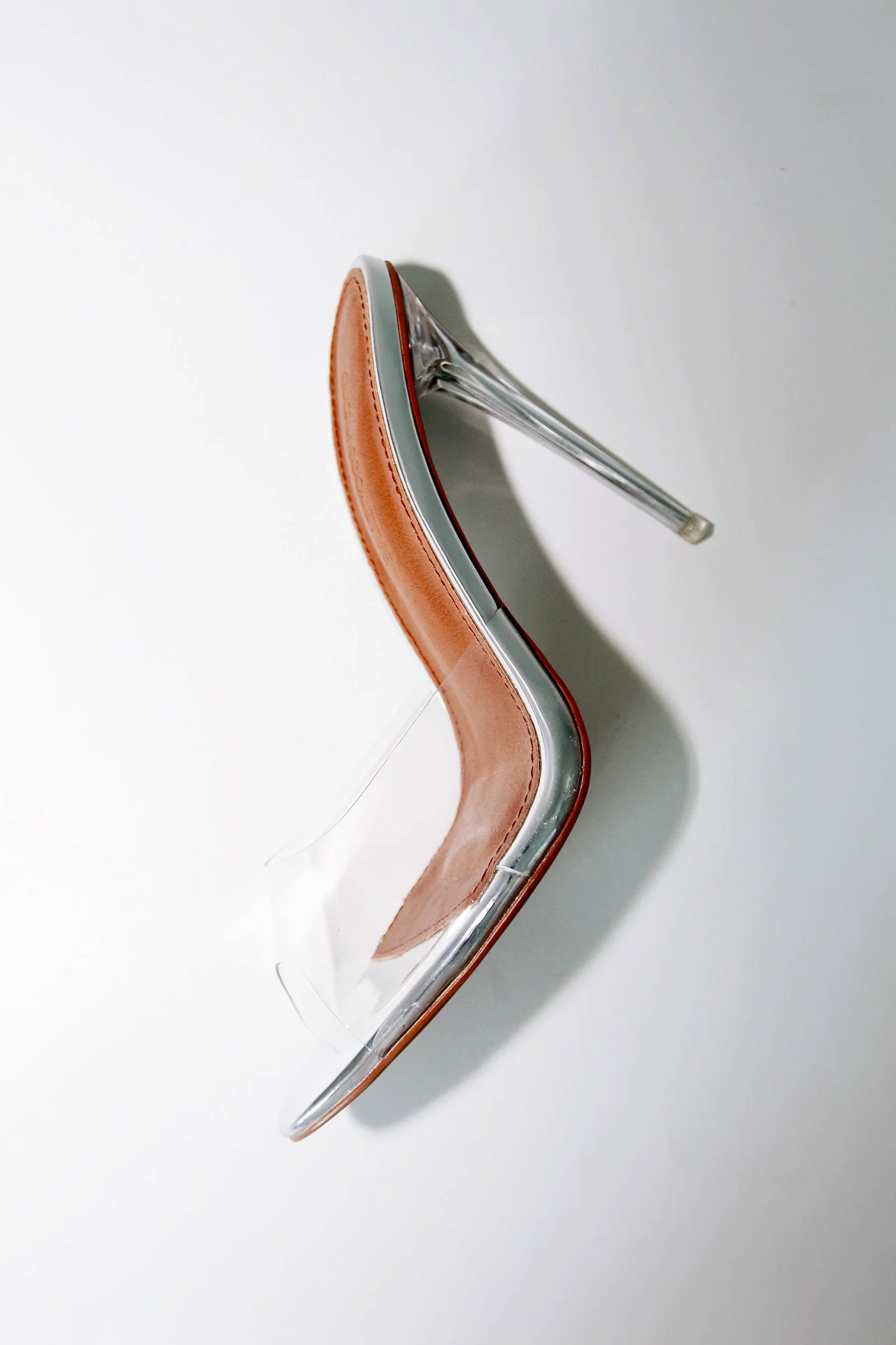 Image of Lori Glass Slipper Mules 120 mm