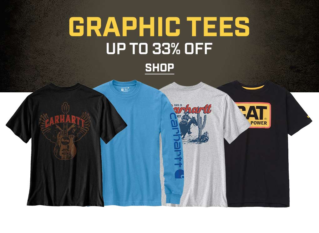 Four graphic t-shirts. 
