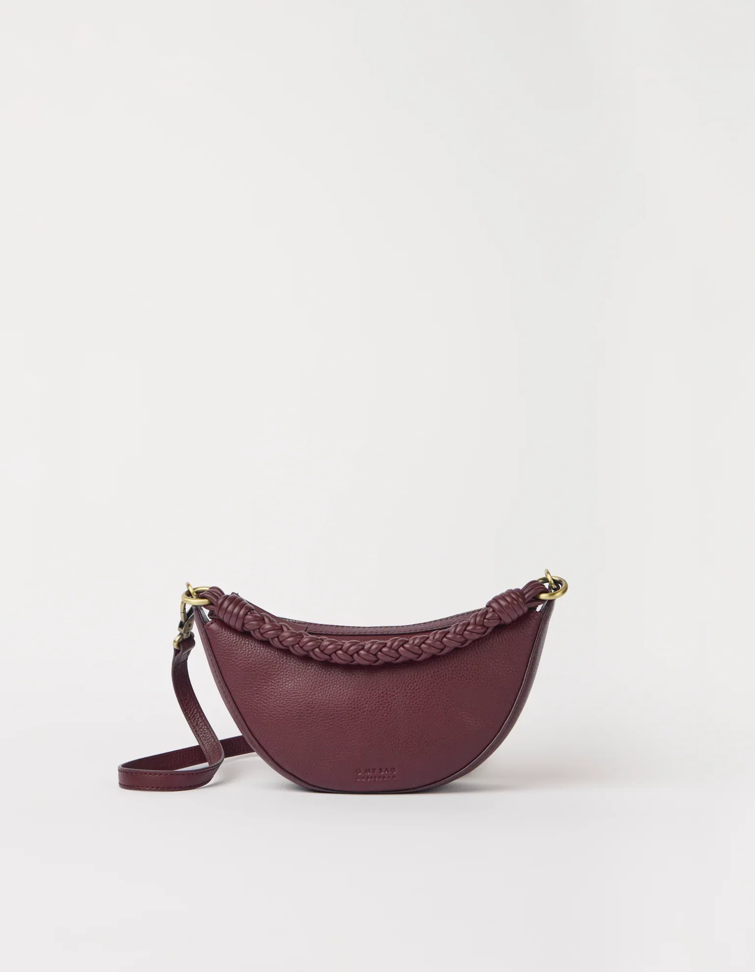 Image of Leo Mini Twisted Handle - Dark Cherry Soft Grain Leather