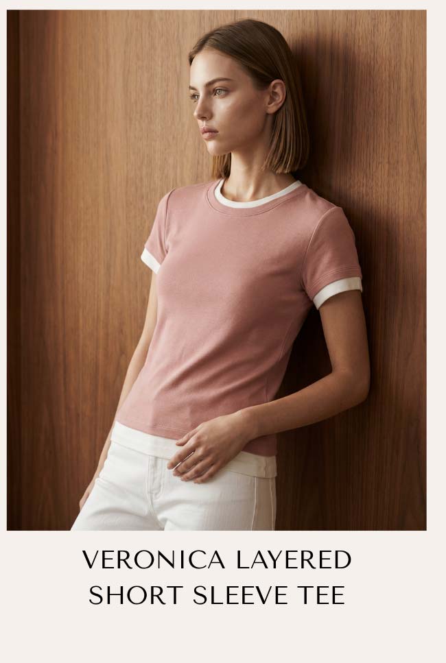 Veronica Layered Short Sleeve Tee