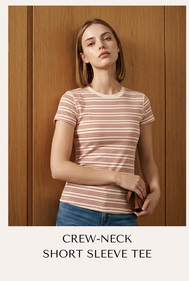 Crew-Neck Short Sleeve Tee