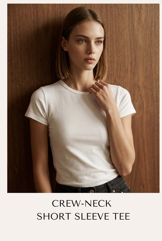 Crew-Neck Short Sleeve Tee