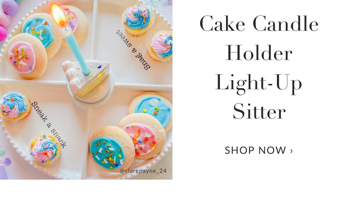 Cake Candle Holder Light-Up Sitter