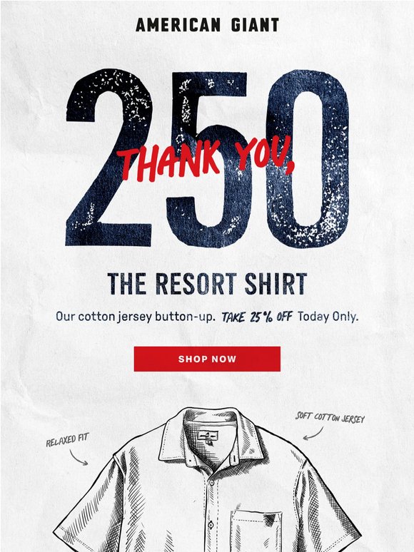 Thank You, 250 · No. 6: The Resort Shirt