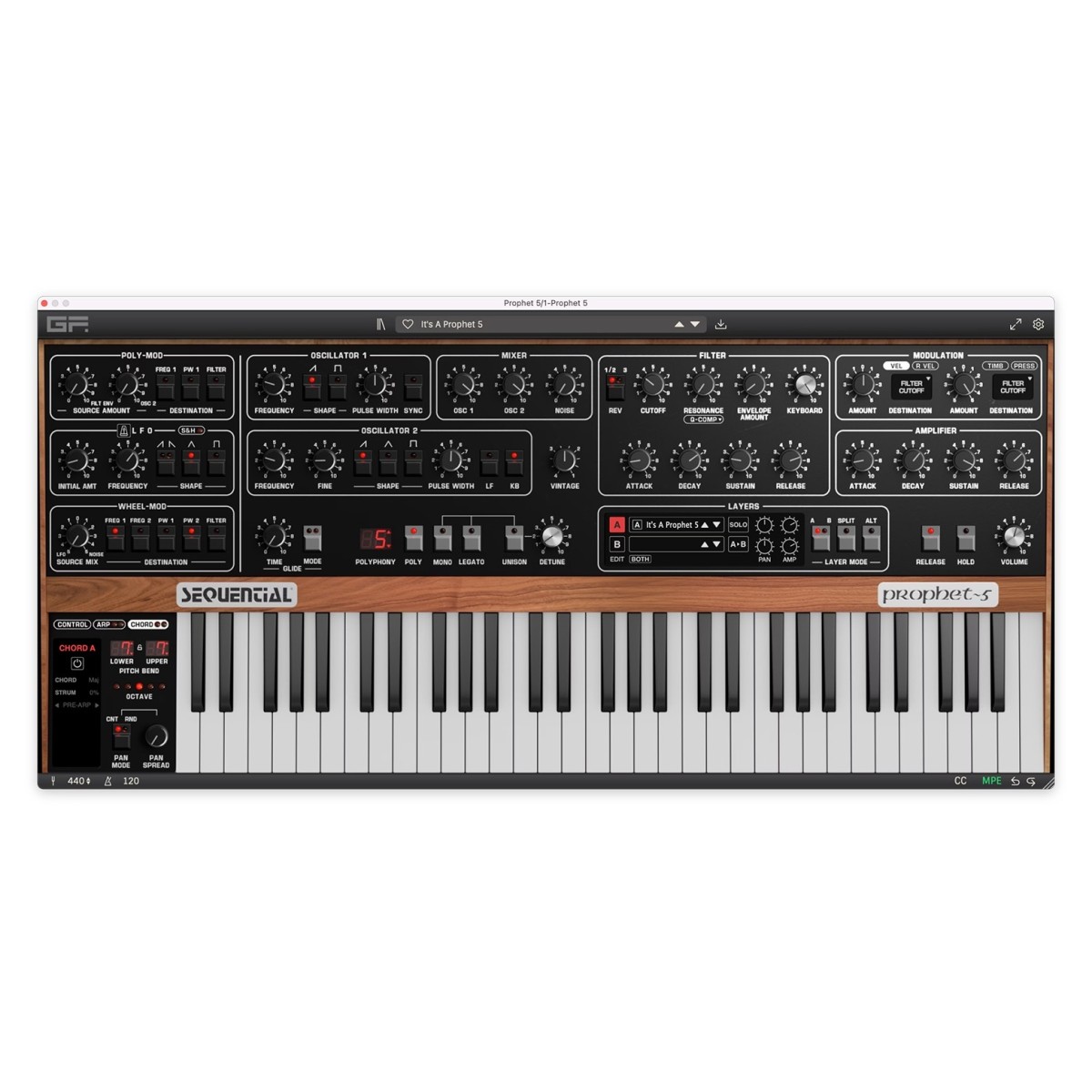 GForce Prophet-5