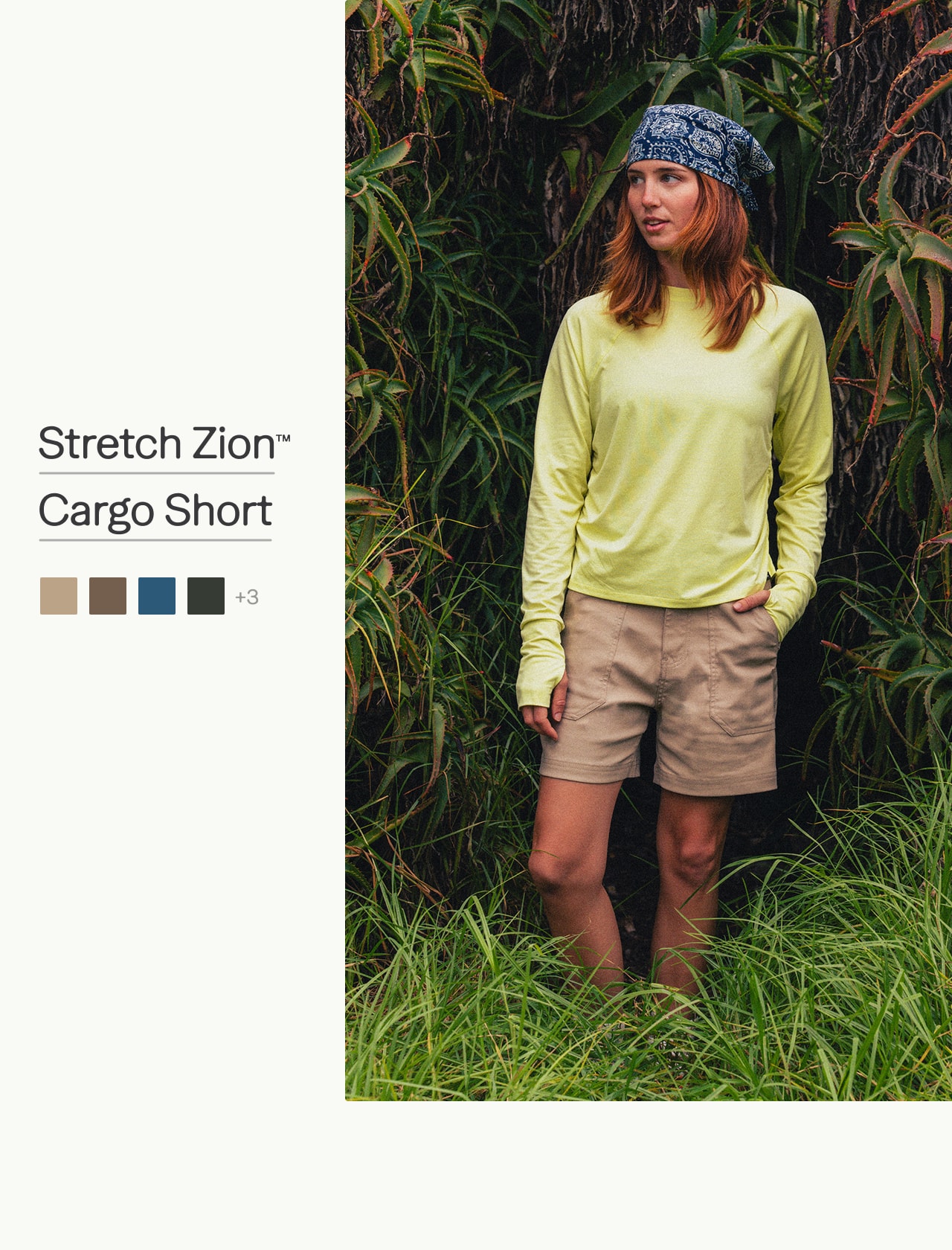stretch zion cargo short